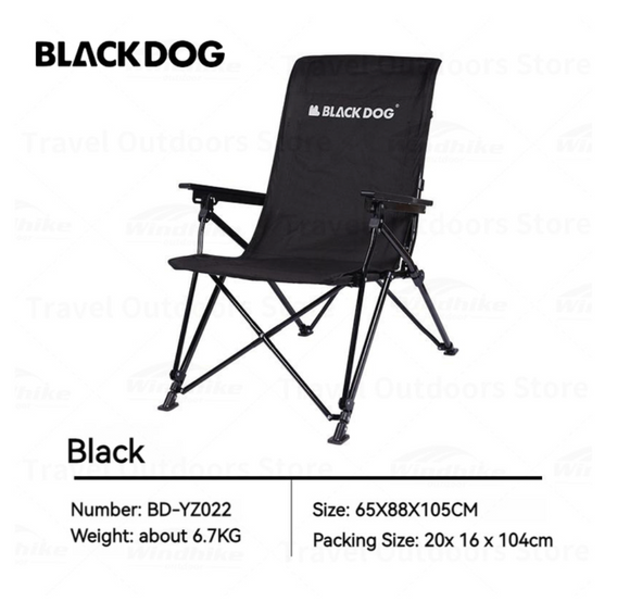 BLACKDOG High Back Folding Relax Fishing Chair