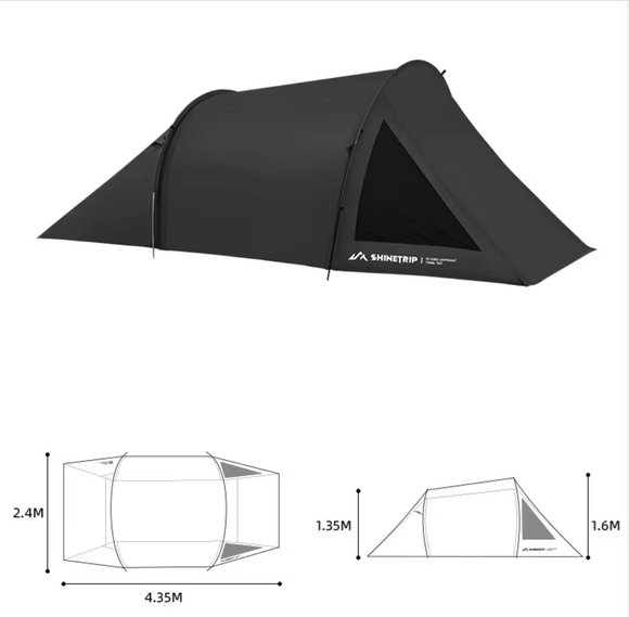 Shinetrip - Tunnel Tent ** Black**