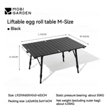 Mobigarden -  MountainStream Aluminum Alloy Egg Roll Table (Liftable)