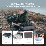 Flextail - ZERO PILLOW - وسادة هوائية قابلة للنفخ للتخييم على شكل B **وسادة فقط - فقط مخدة**