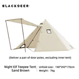 Night elf teepee tent sand brown - Tent beige/Inner tent