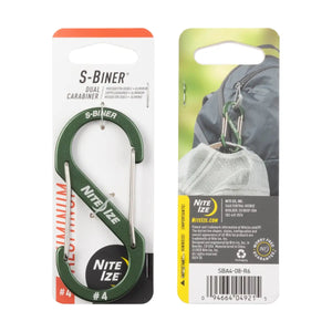 Nite-Ize - S-BINER® ALUMINUM DUAL CARABINER #4 / charcoal